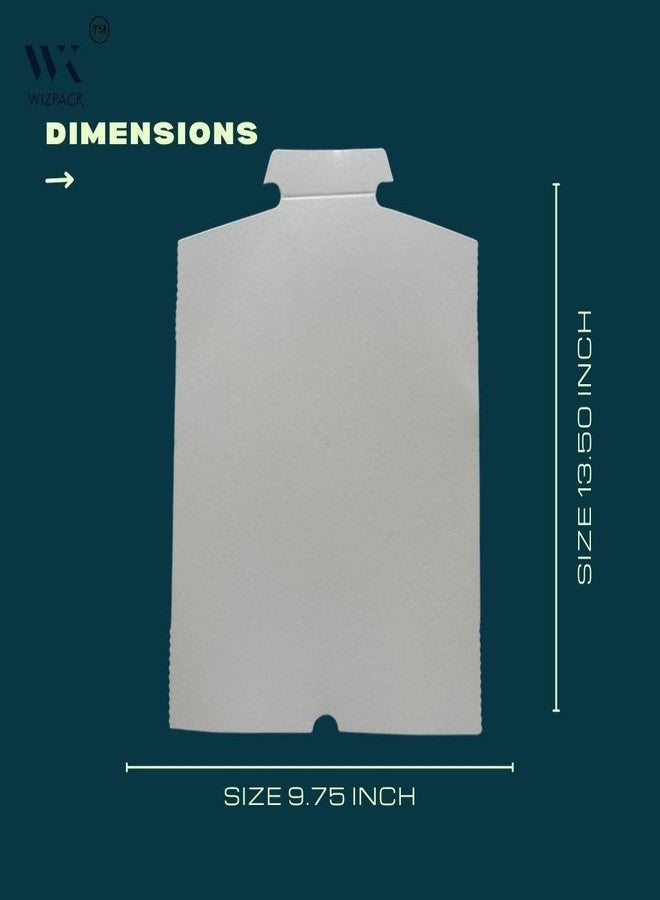Wizpack White Cardboard Shirt Boards 50 Pack - Premium Packing Insert for Folded Garments - Image 4